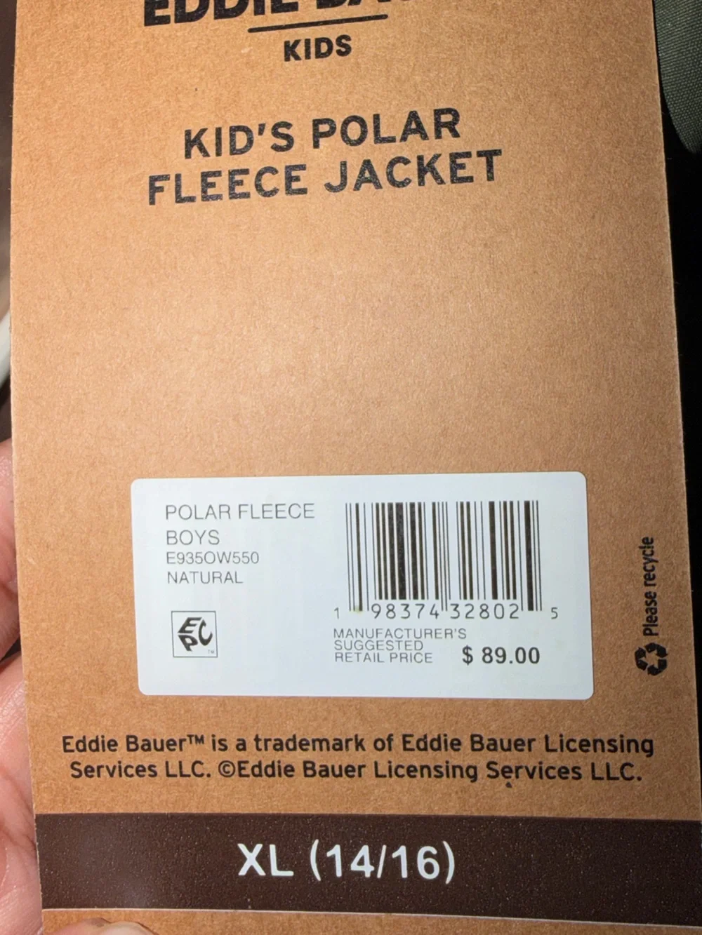 Eddie Bauer lightweight fleece